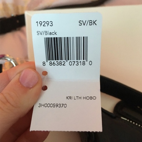 COACH KRISTIN LEATHER HOBO BAG PURSE BLACK NWT!! - Picture 7 of 8